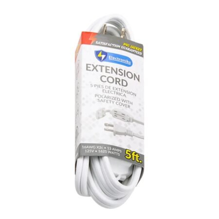 Extension Cord 5ft White