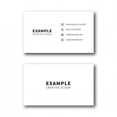 Basic White Business Cards (50 count)